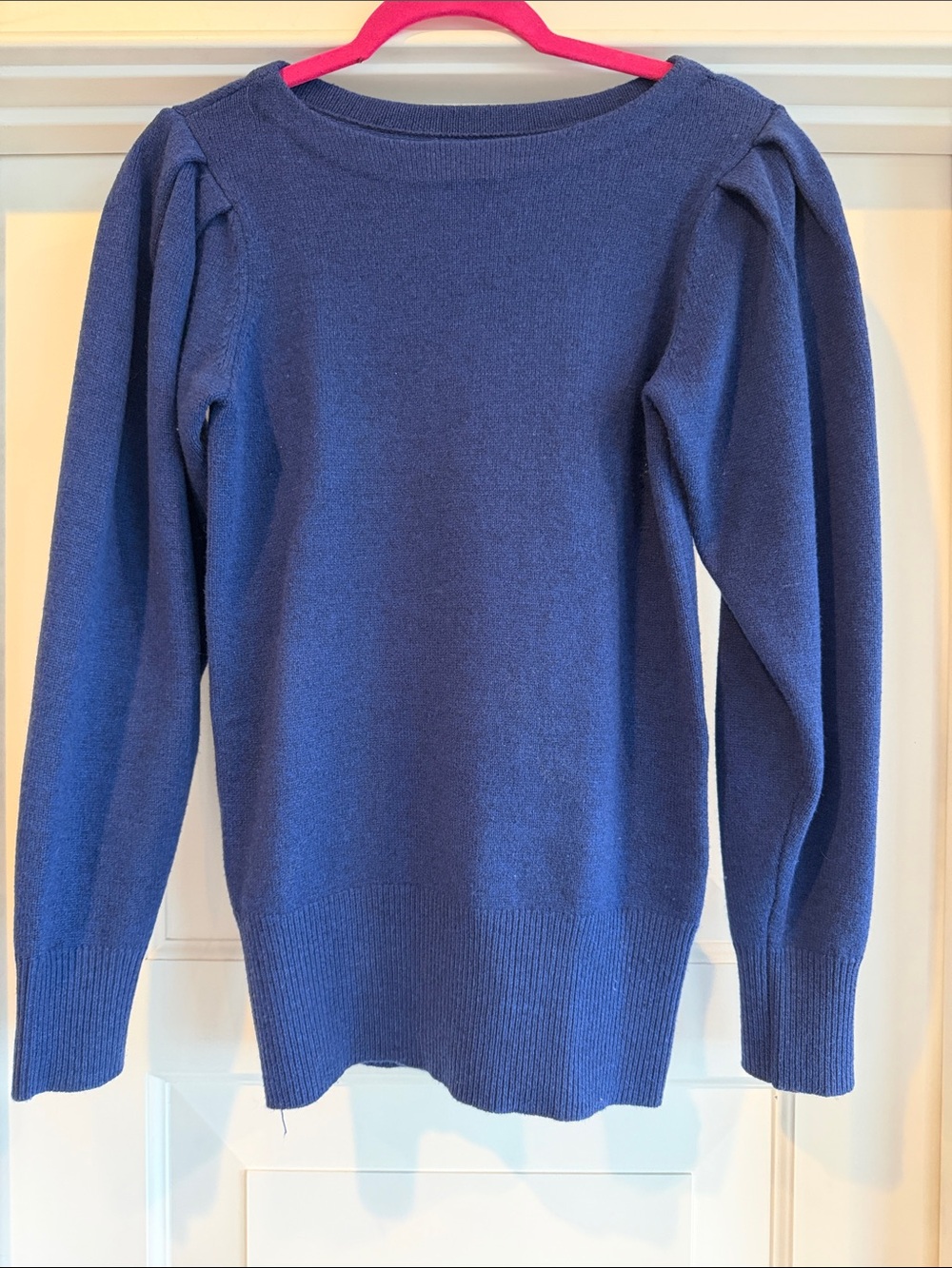 Isabel Marant Etoile Women’s Indigo Wool Puff-Sleeve Sweater